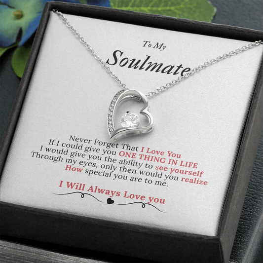 To My Soulmate Forever Love Necklace