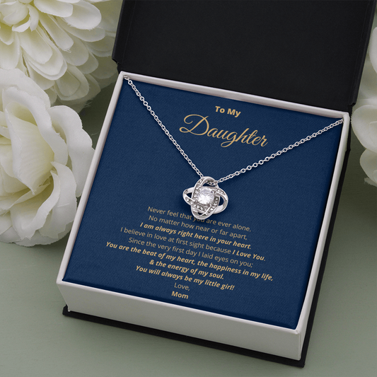 To My Daughter The Love Knot Necklace