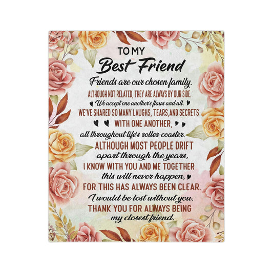 To My Best Friend Blanket