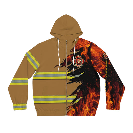 Retired Firefighter Full-Zip Hoodie