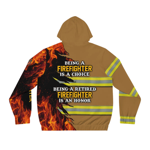 Retired Firefighter Full-Zip Hoodie