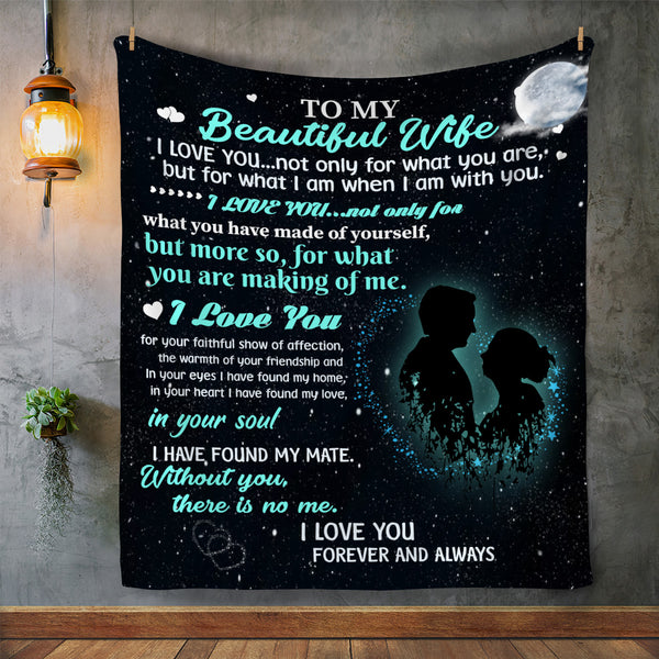 To My Beautiful Wife Blanket