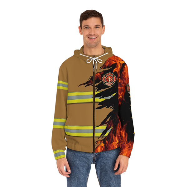 Retired Firefighter Full-Zip Hoodie