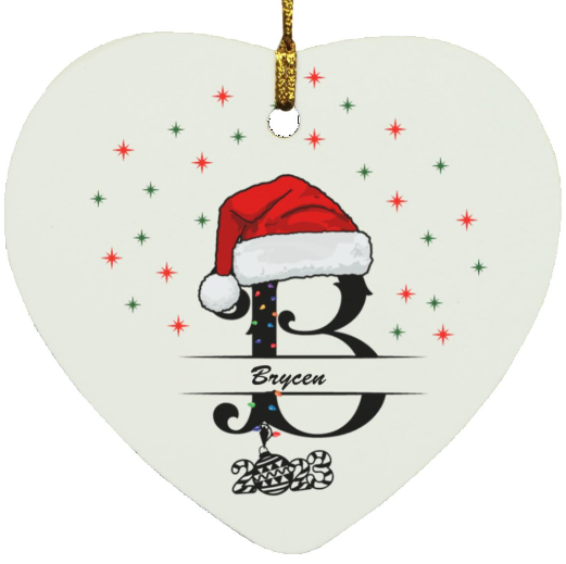 A Personalized Heart Ornament