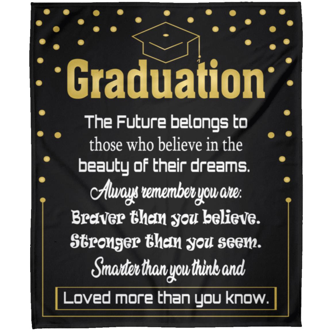 Graduation Fleece Blanket