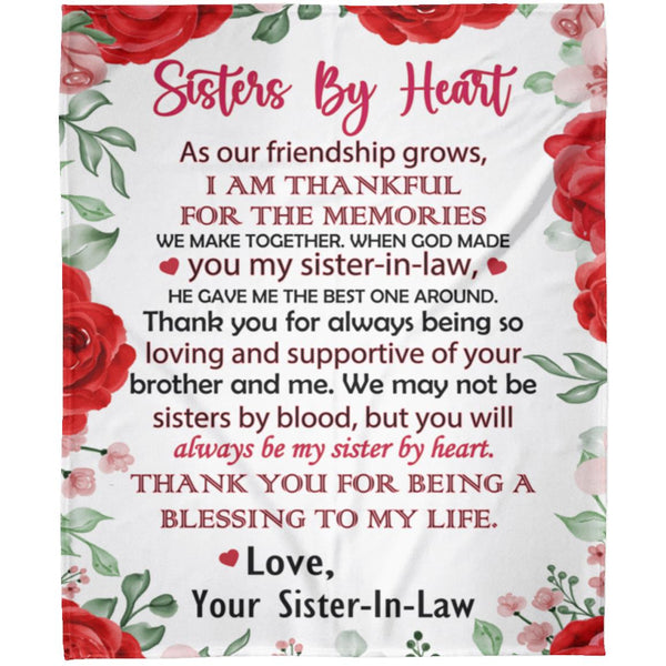 Sisters By Heart Fleece Blanket