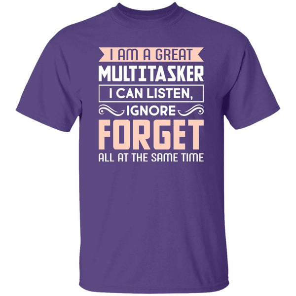 18 T-Shirt PNG I Am A Great Multitasker T-Shirt