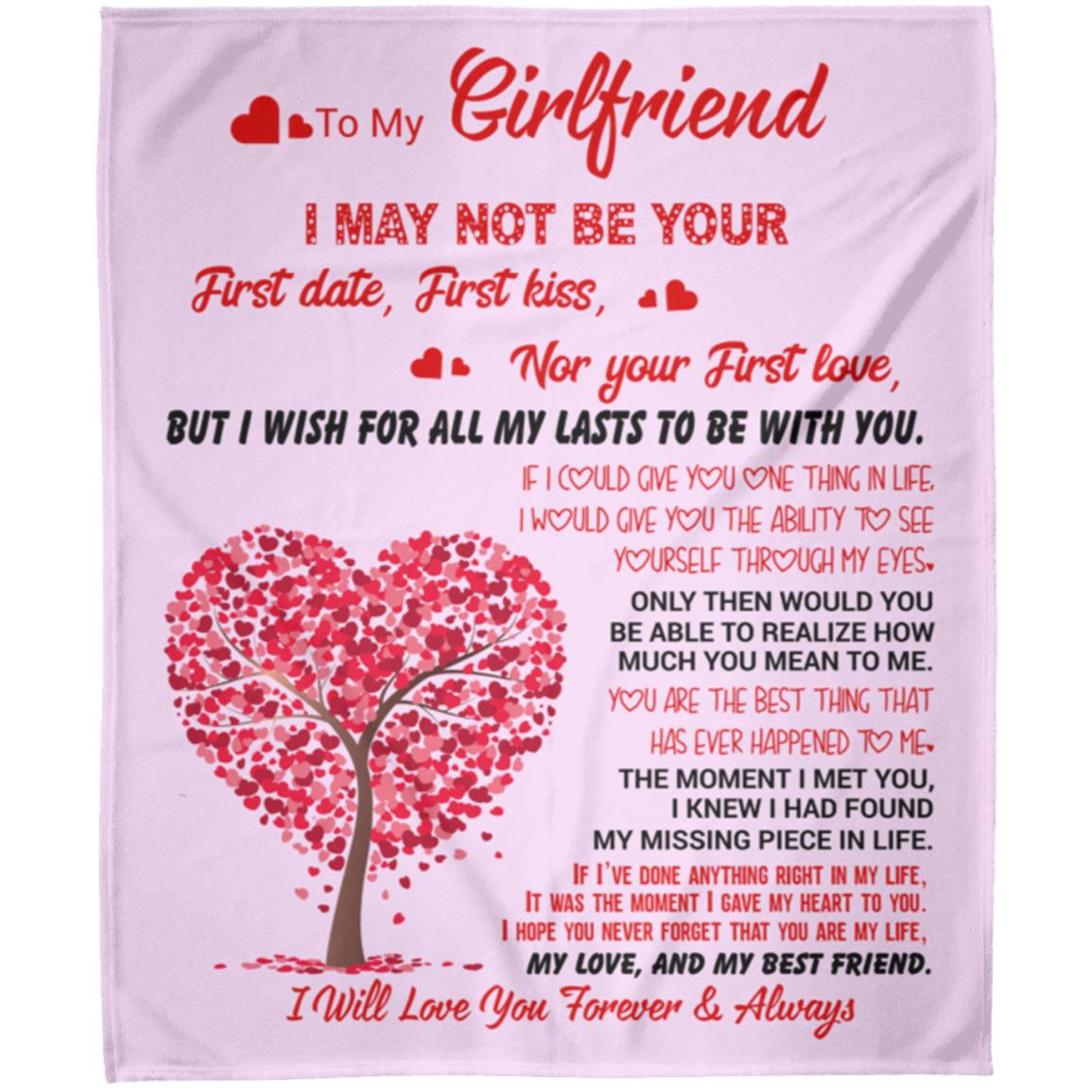 To My Girlfriend Fleece Blanket