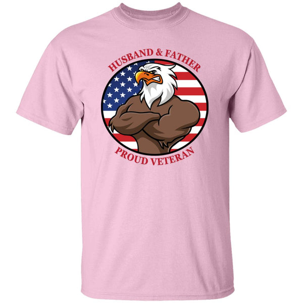 Husband & Father Proud Veteran T-Shirt