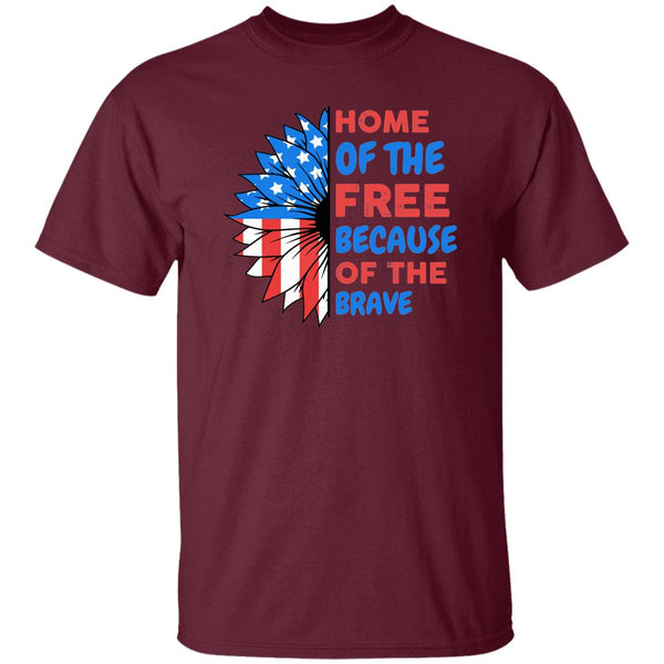 11 T-Shirt PNG Home Of The Free Because Of The Brave. T-Shirt