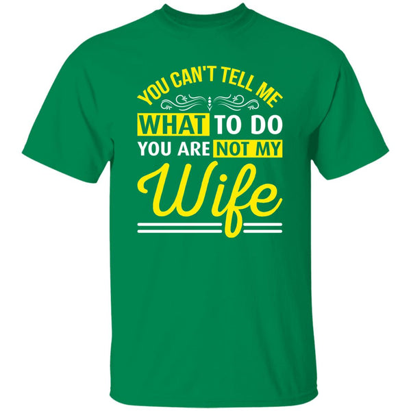 20 T-Shirt PNG You Can't Tell Me What To Do You Are Not My Wife T-Shirt