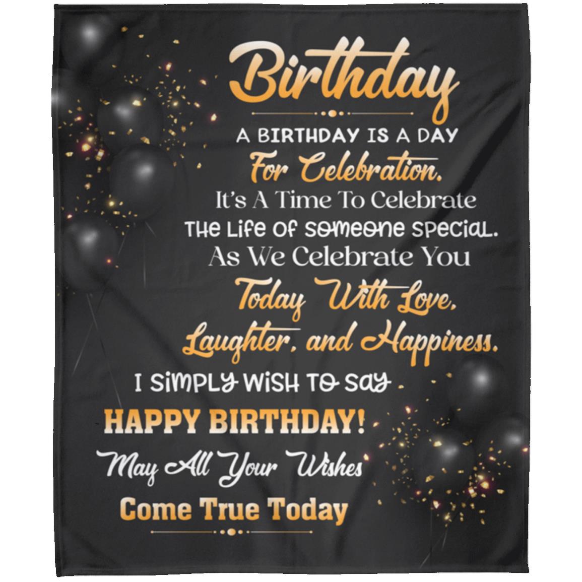 Birthday Fleece Blanket