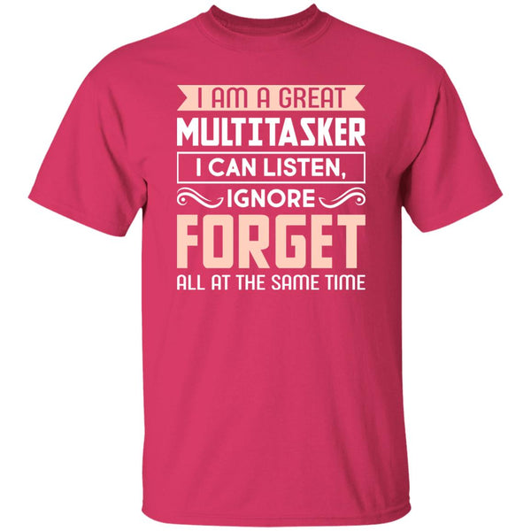 18 T-Shirt PNG I Am A Great Multitasker T-Shirt