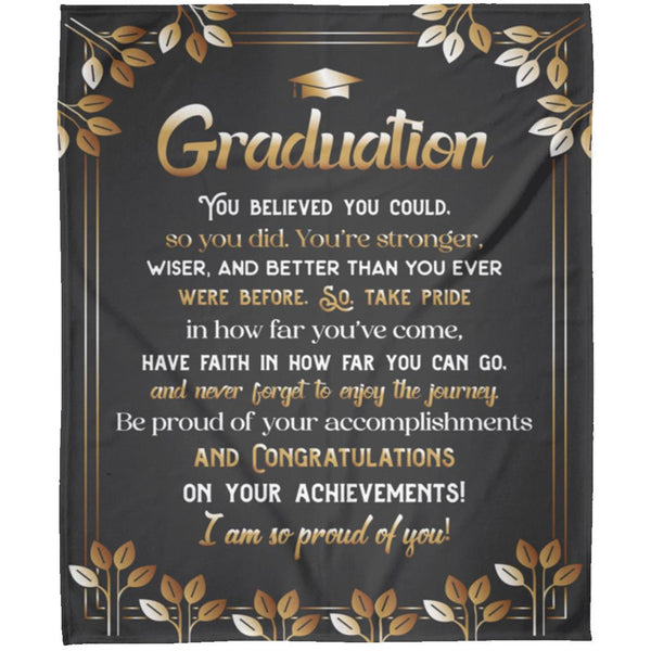 Graduation Fleece Blanket