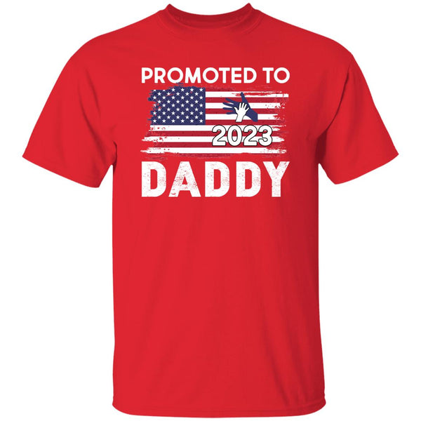 30 T-Shirt PNG Promoted To Daddy 2023 T-Shirt