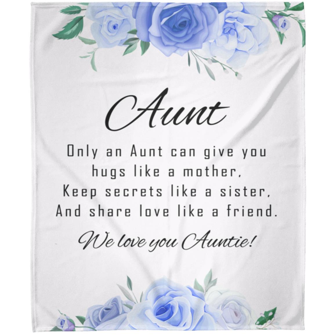 We Love You Auntie Fleece Blanket