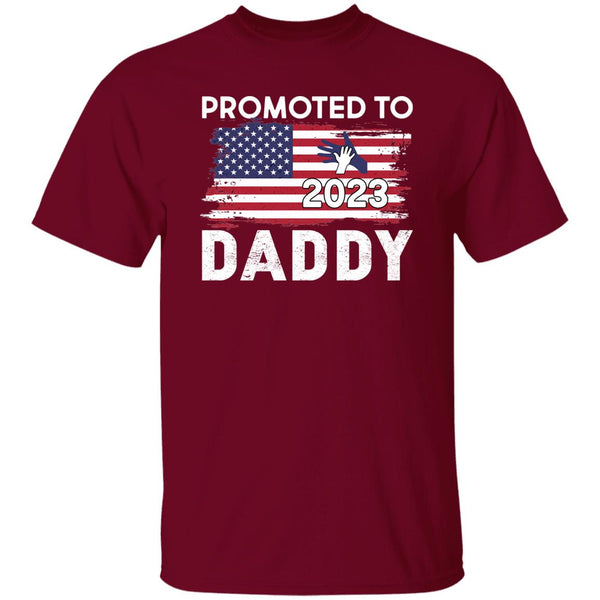 30 T-Shirt PNG Promoted To Daddy 2023 T-Shirt