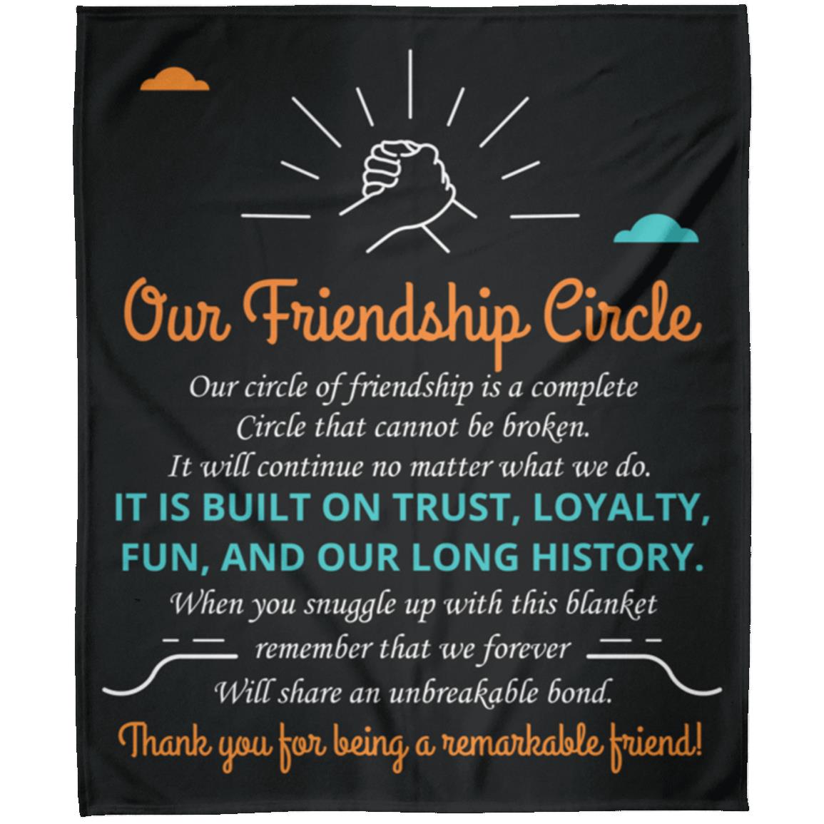 Our Friendship Circle Fleece Blanket