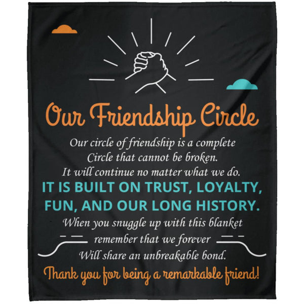 Our Friendship Circle Fleece Blanket