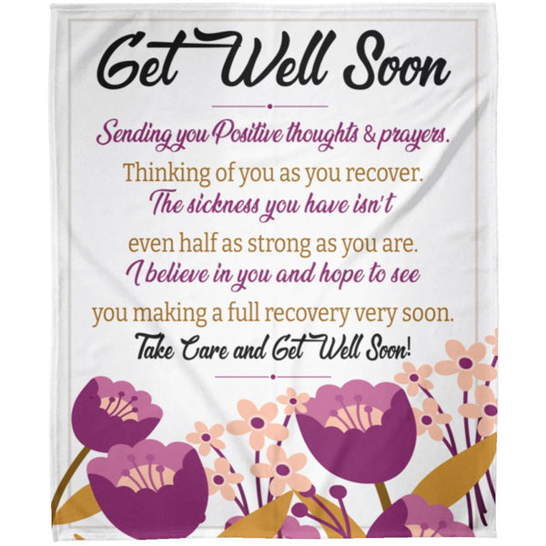 Get Well Soon Fleece Blanket