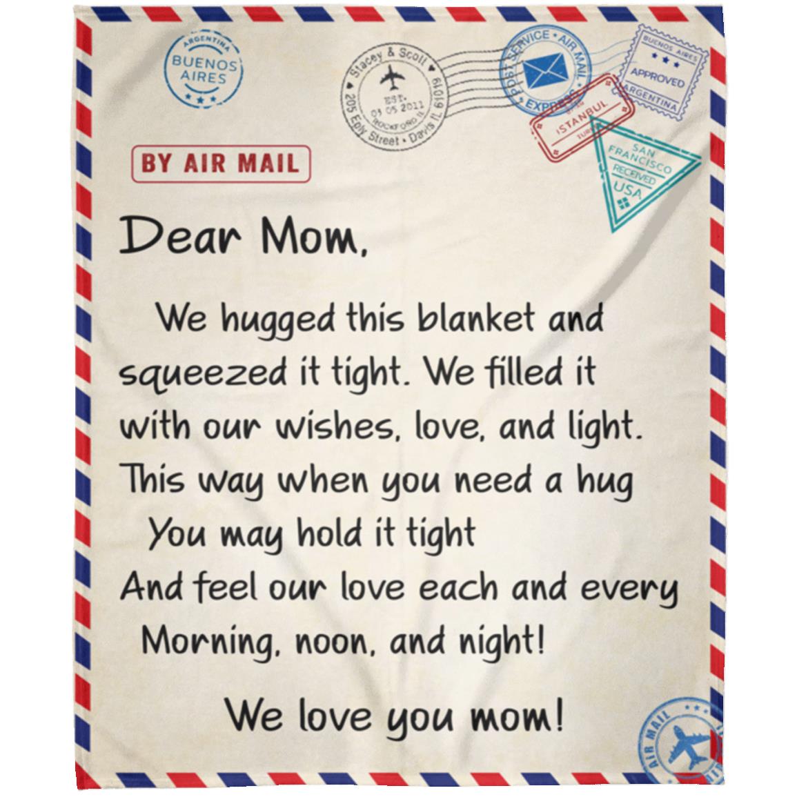 Dear Mom Fleece Blanket