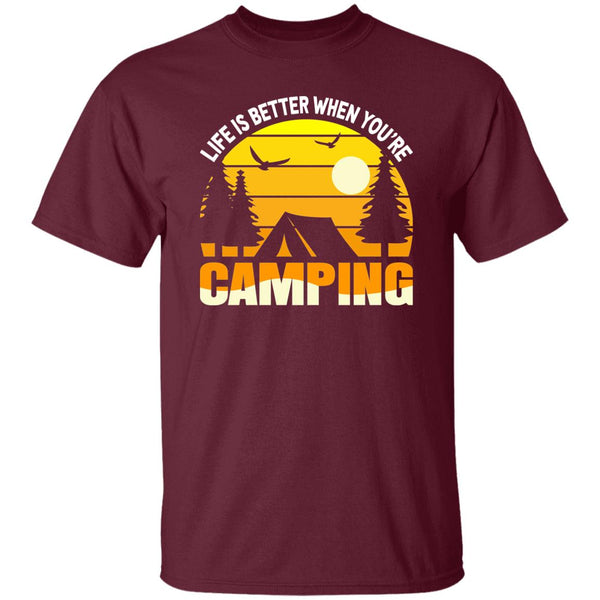 22 T-Shirt PNG Life Is Better When You're Camping T-Shirt