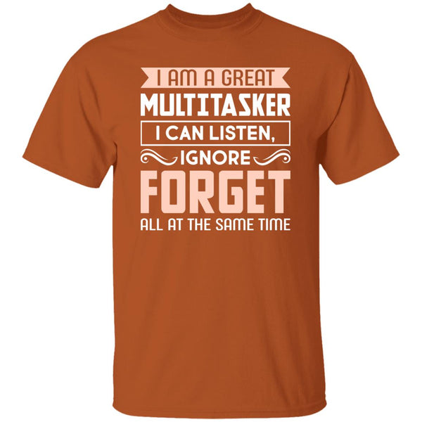 18 T-Shirt PNG I Am A Great Multitasker T-Shirt