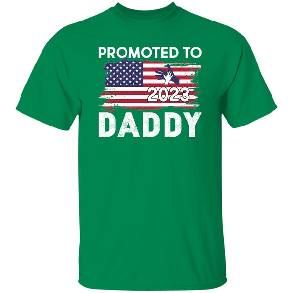 30 T-Shirt PNG Promoted To Daddy 2023 T-Shirt