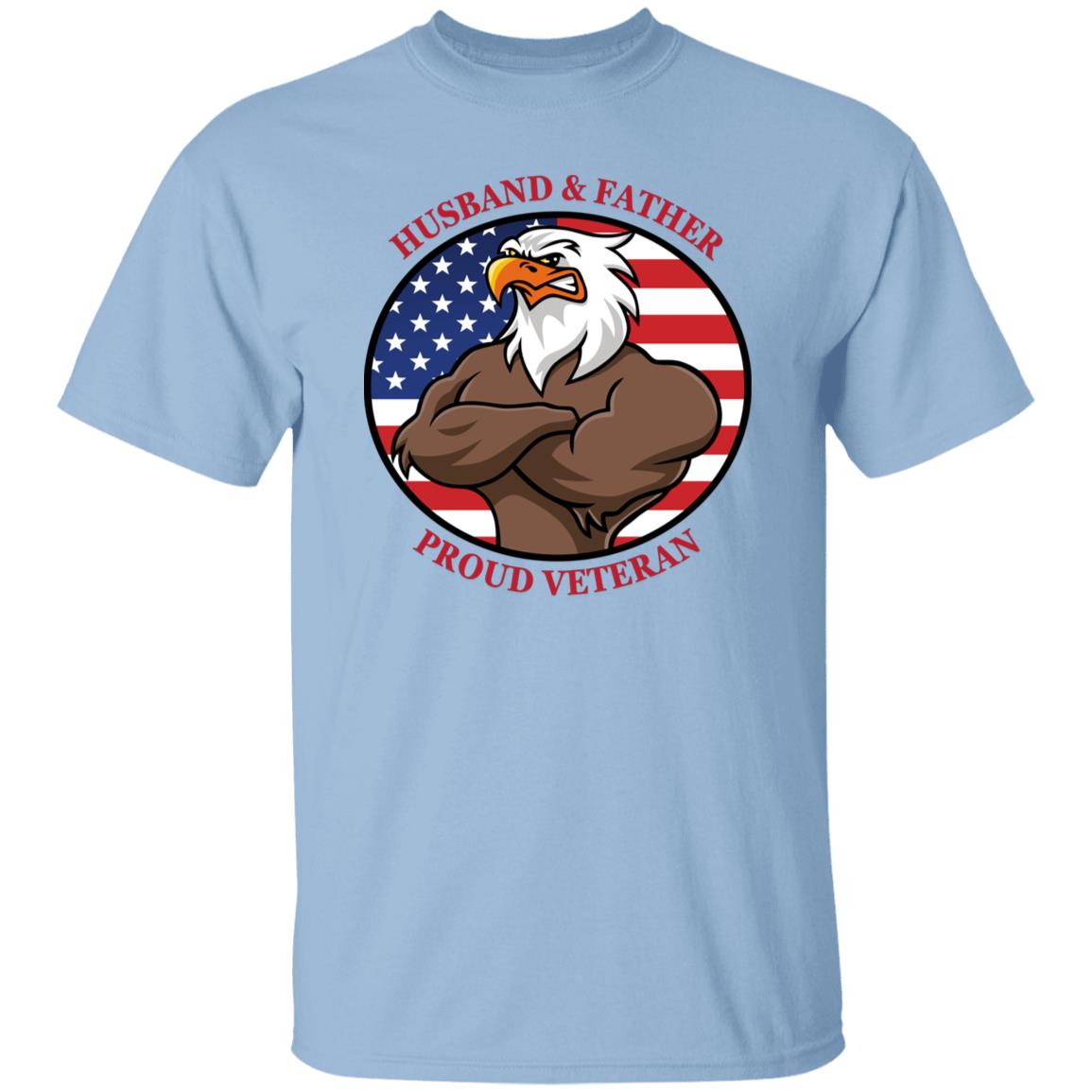 Husband & Father Proud Veteran T-Shirt