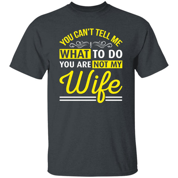 20 T-Shirt PNG You Can't Tell Me What To Do You Are Not My Wife T-Shirt