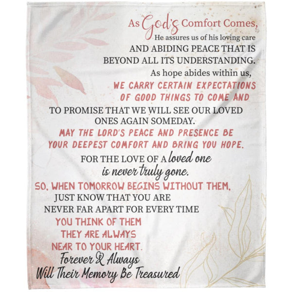 God's Comfort Fleece Blanket