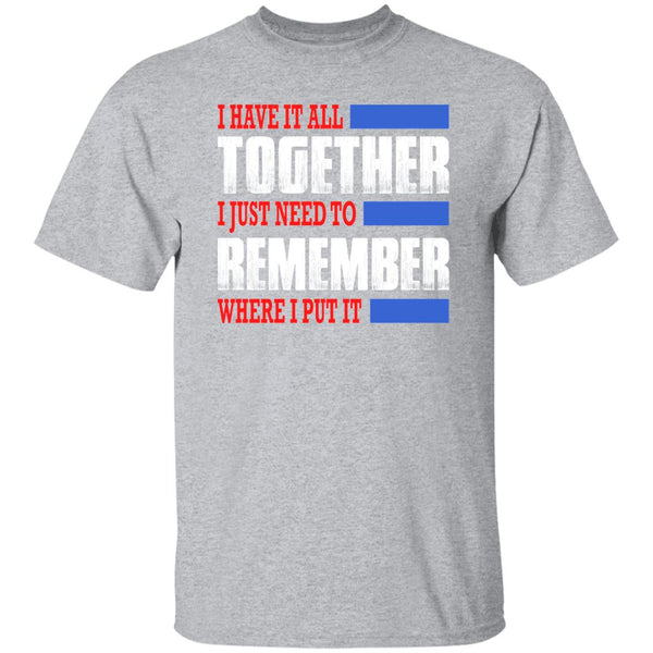 26 T-Shirt PNG I Have It All Together T-Shirt