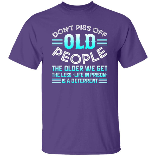 27 T-Shirt PNG Don't Piss Off Old People T-Shirt