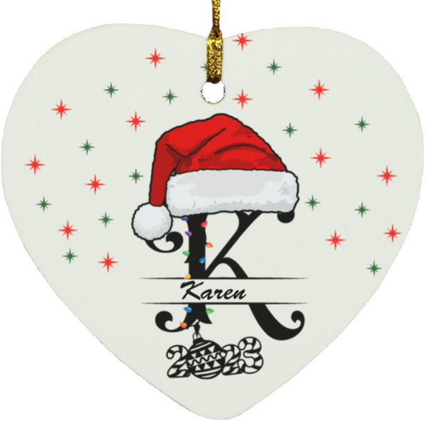 A Personalized Heart Ornament