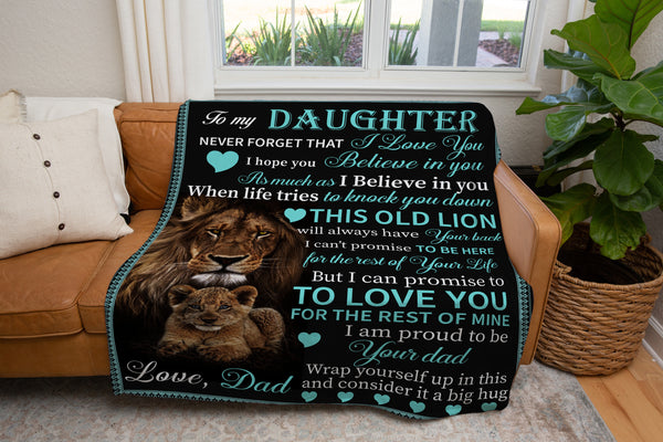 To My Daughter Blanket