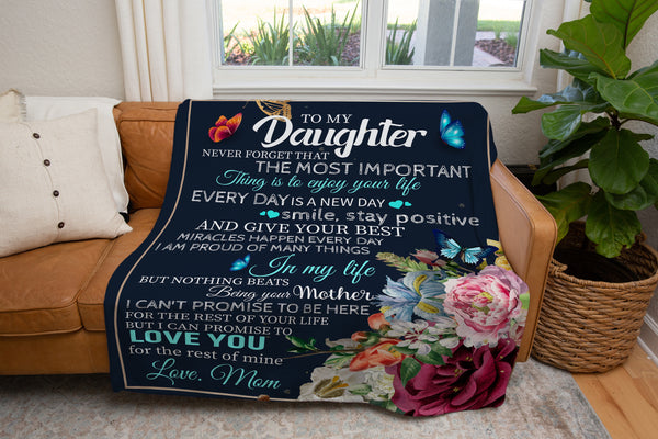 To My Daughter Blanket