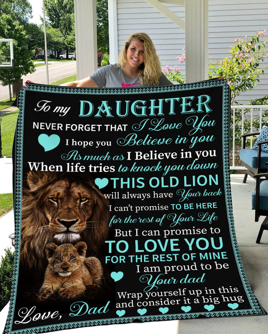 To My Daughter Blanket