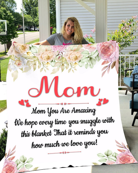 Mom You Are Amazing Fleece Blanket