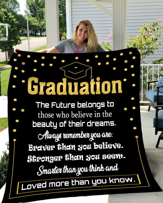 Graduation Fleece Blanket