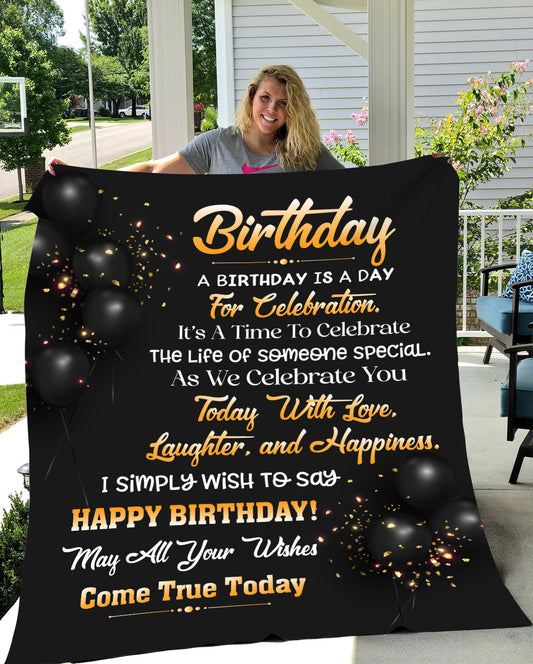 Birthday Fleece Blanket