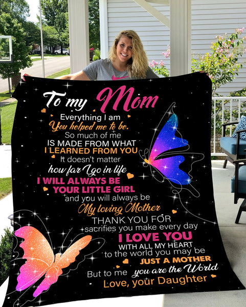 To My Mom Blanket