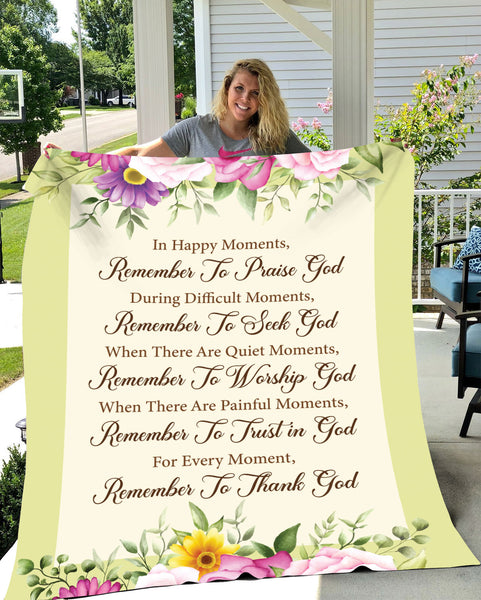 In Happy Moments Fleece Blanket