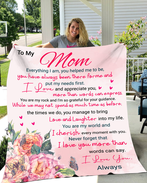 To My Mom Blanket