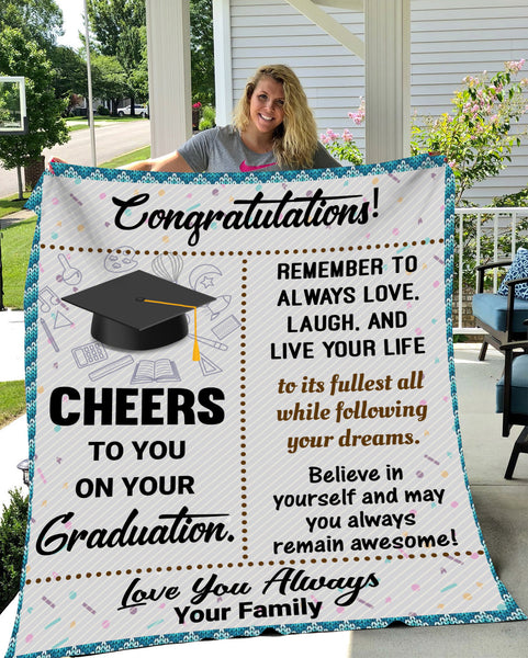 Congratulations on your graduation Fleece Blanket