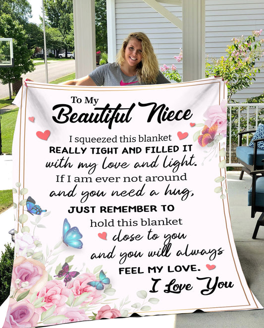 To My Beautiful Niece Fleece Blanket