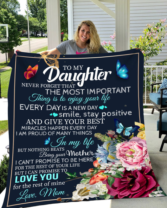 To My Daughter Blanket