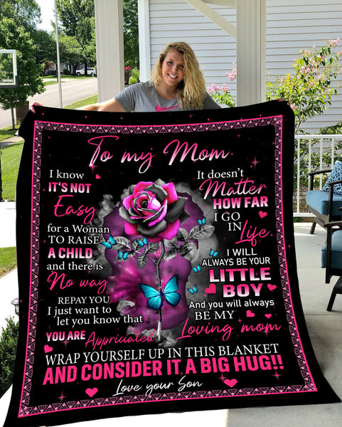 To My Mom Blanket