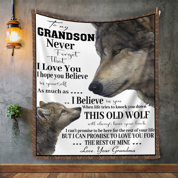 To My Grandson Blanket