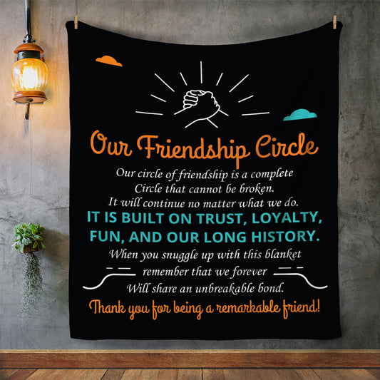 Our Friendship Circle Fleece Blanket