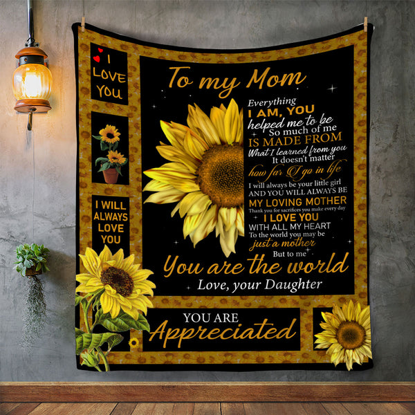 To My Mom Blanket